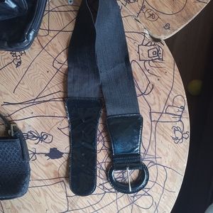 Black waist belt